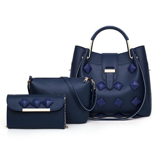 

2019 handbags bolsas femininas ladies bag manufacturer leather handbag set 3 sets bag