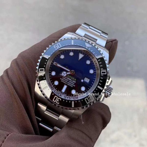 

shopkeeper recommend asia 2813 movement 44 d-blue men's watch 126660 stainless steel automatic watch men's watch seller's war, Slivery;brown