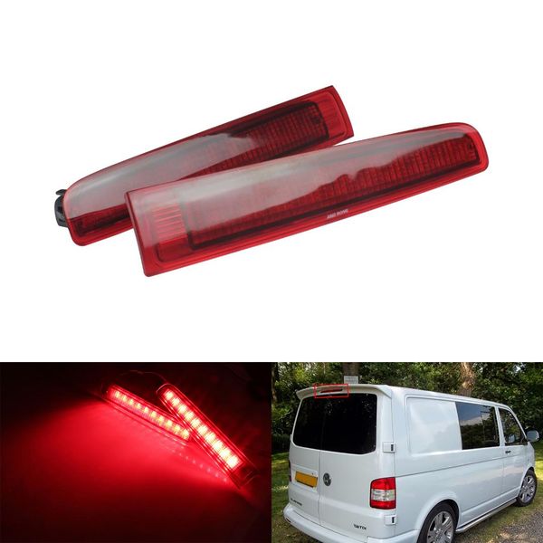 

2pcs t5 t6 transporter caravelle barn door red led high level brake light 12v
