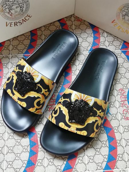 

2019 designer sandals women men sandals designer slides Brand striped sandals causal summer huaraches slippers flip flops slipper 35-45