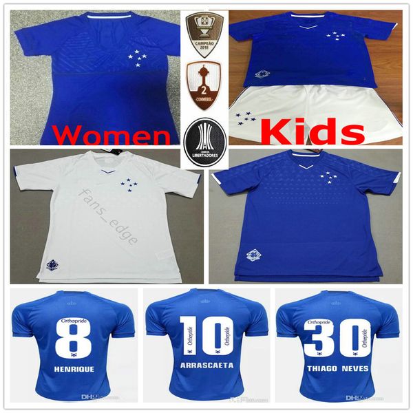 

2019 2020 cruzeiro soccer jerseys de arrascaeta fred robinho thiago neves sassa custom 19 20 blue white men women kids youthfootball shirt, Black;yellow