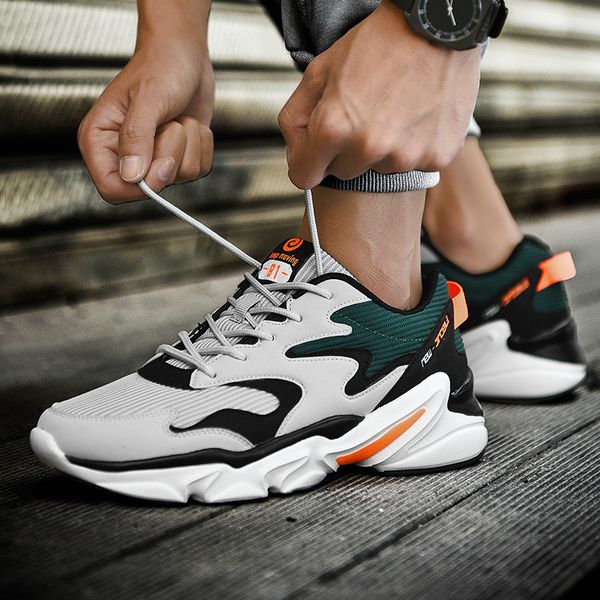 

men light weight running shoes spring autumn footwear anti slip male shoes outdoor walking mesh breathable sneakers b31-70