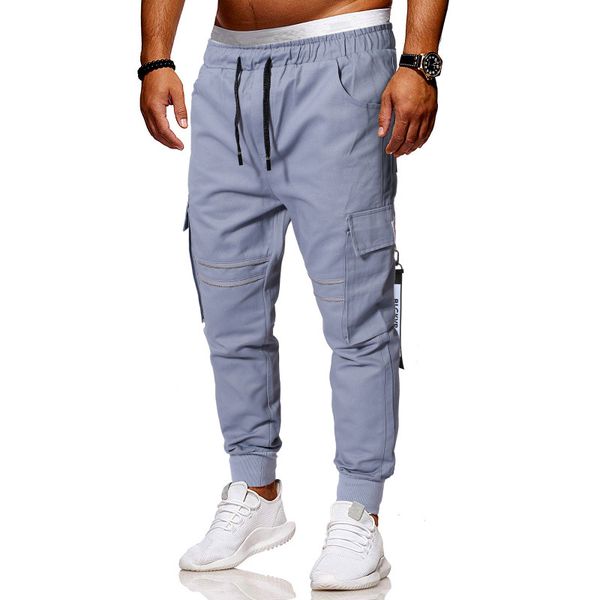 

европейский и американский стиль осень и зима плюс размером menswear свободного bib общих молодежные повседневные брюки beam ног, Black