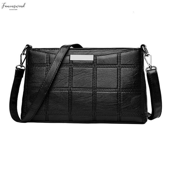 

messenger bag women handbag cross body fashion leather plaid fashion new woman crossbody bag female pu leather sac a main droship m