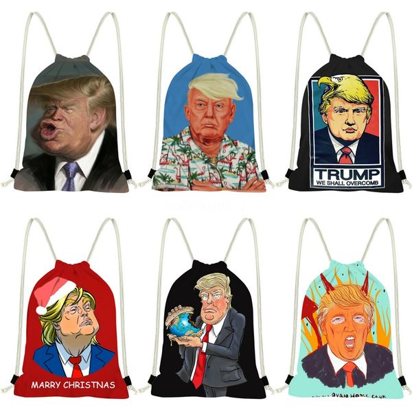 

christmas fashion backpack trumps woman bag pu leather bags handbag stars boston backpack tote shoulder bags #917, Black;red