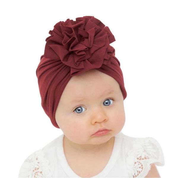 

turban hat newborn baby cute flower hat beautiful fashionable headwrap, Yellow