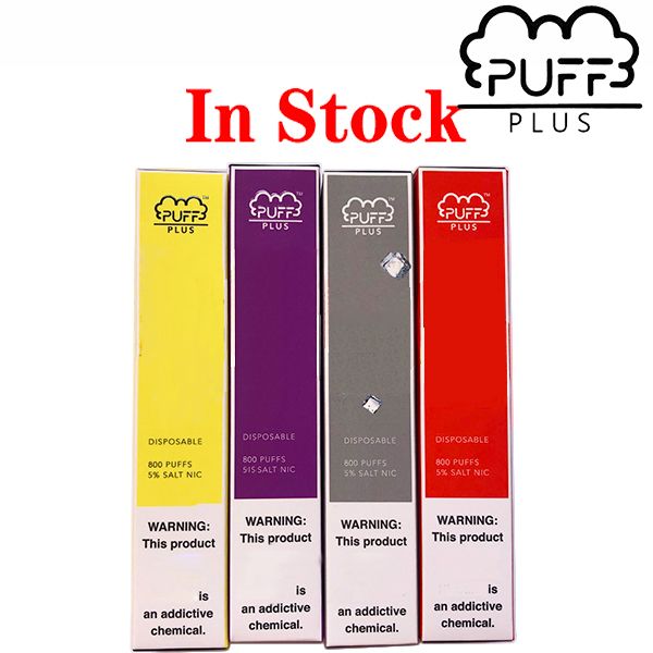 

Новый Puff Plus одноразовые стручки System Device Starter Kits550mah аккумулятор 3.2 мл картриджи Vape Pen PuffBar портативные электронные сигареты испарители