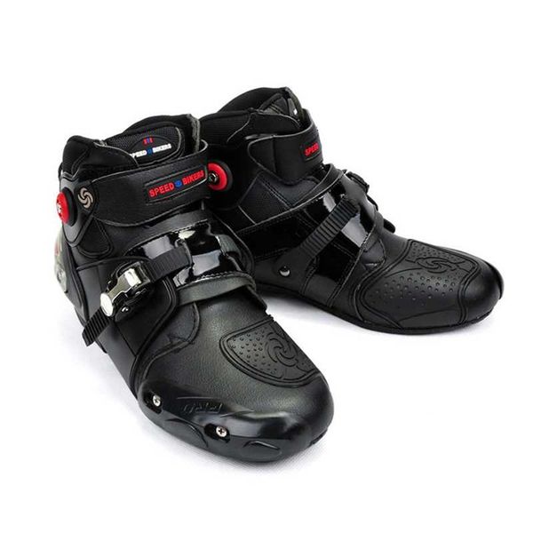 

microfiber racing shoes motocross boots anticollision anti-skid motorcycle boot protective motorbike equipment all season