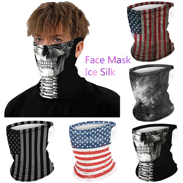

new fashion summer cycling ice silk face mask scarf running training anti-uv sports bandana headband ing