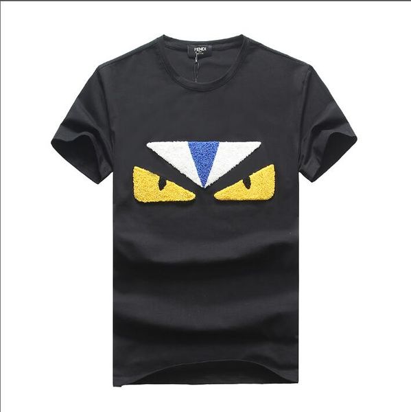 

summer mens short sleeve t-shirt letter printing fashion clothes simple round collar t-shirt summer pure cotton breathable shirt tees, White;black