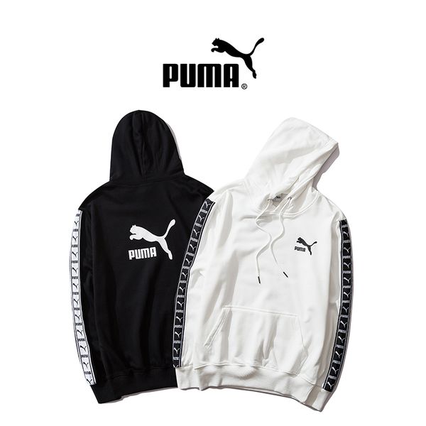 

20/pumes designer men sweater fashion luxury lovely brand casual sweater new selling tide comfortable wild loose washed embroidery top, White;black