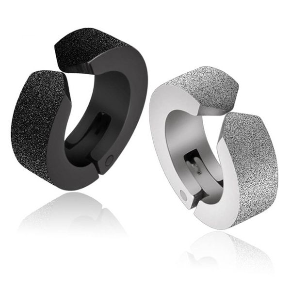 

fashionable jewelries earrings titanium steel grind arenaceous ear earrings stylish jewelry accessories earring oorbellen bijoux, Silver