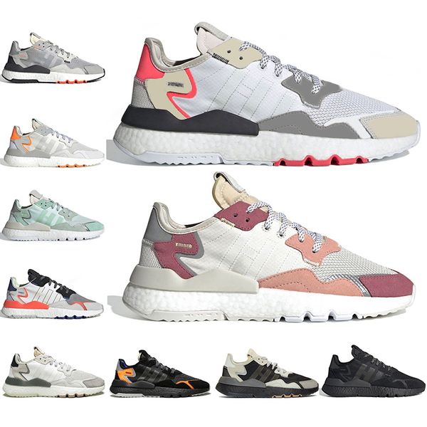 

with socks new men women running shoes mens trainers nite jogger white grey red triple black grey pack sports sneakers 36-45