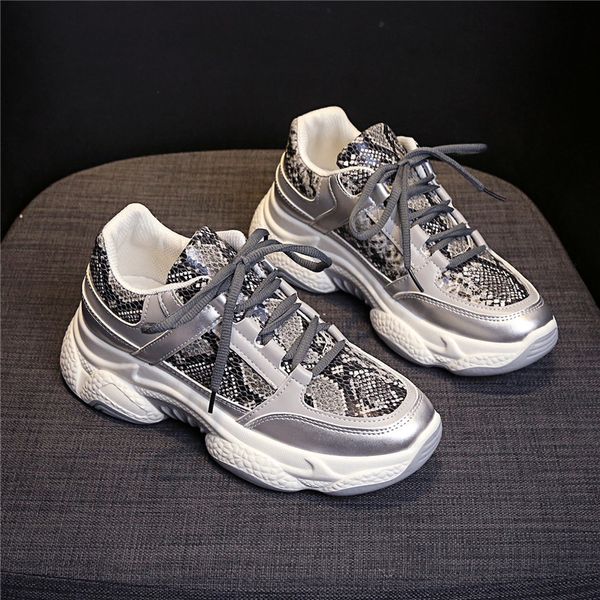 

sneakers women shoes walking sneakers for woman fashion sequin lace up trainers female chunky dad shoes ladies footwear big size, Black