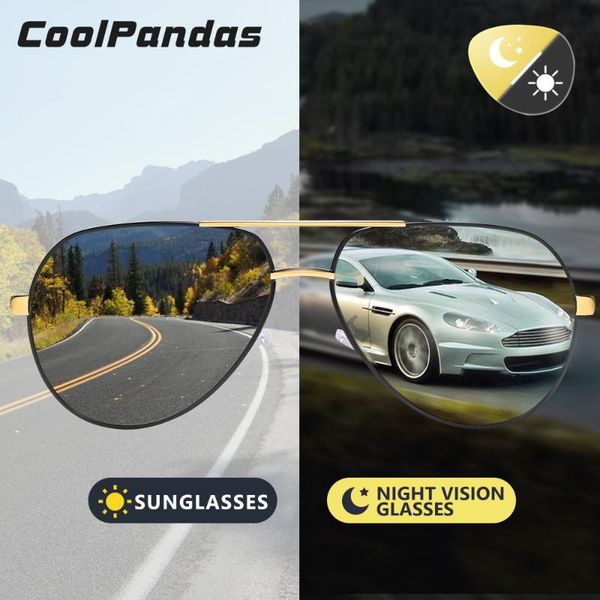 

classic brand aviation men vintage aluminum pchromic polarized sunglasses day night vision driving sun glasses for wome k725, White;black