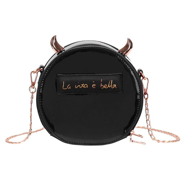 

2019 women bags little devil decoration crossbody wild simple messenger bag decorative messenger bag joker simple new 95