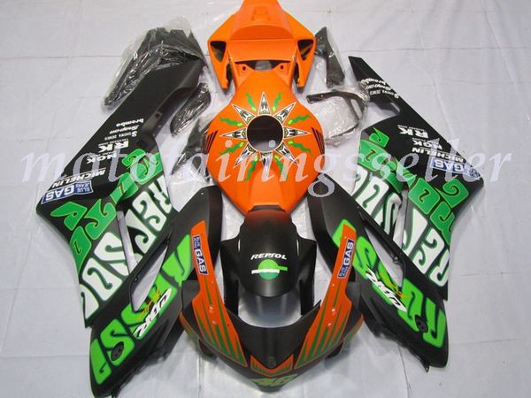 

oem quality new abs full fairings kits fit for honda cbr1000rr (2004-2005) cbr1000rr 04 05 bodywork set orange green black