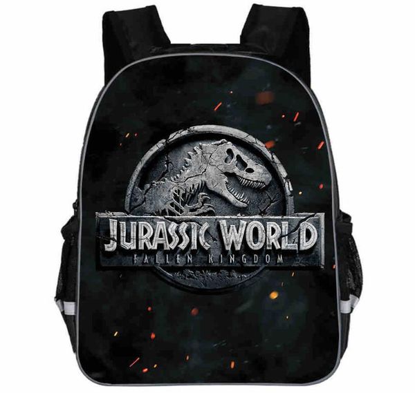 2021 KWD Backpack School Bags Kids Schoolbag com Safe Strap Boys Daypack Dinossauros Impresso Rucksack