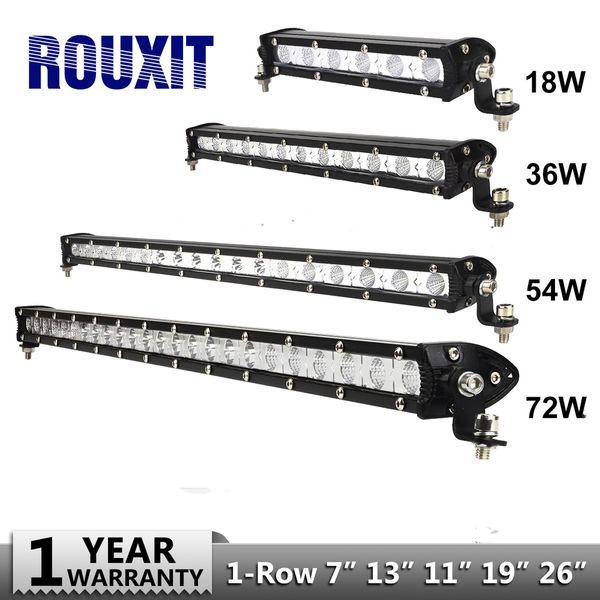 

led work light bar 18w 36w 54w 72w led tractor work light off road 4x4 offroad bar spot working headlight lamp 12v 24v