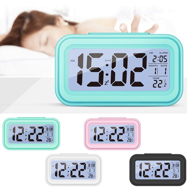 

large led digital alarm clock electronic table clocks temperature display desk decoration clock for home office travel other clocks access