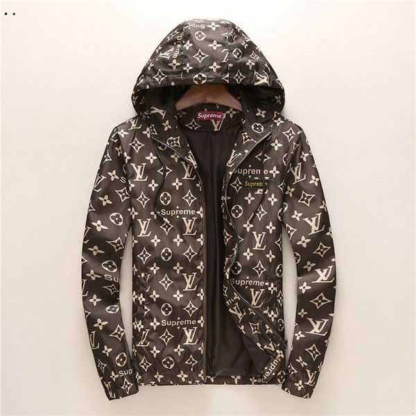 

2019 new fa hion de igner men jacket long leeve zipper male clothing cotton men luxury jacket outwear ize m 3xl