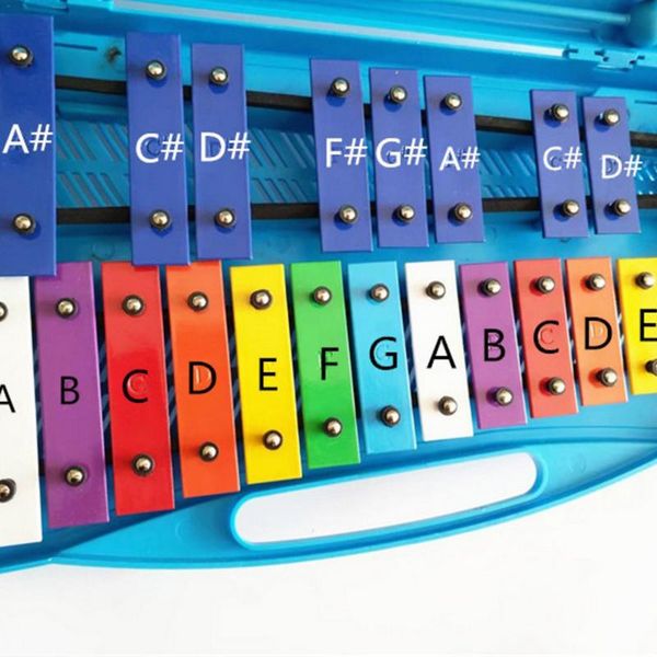 

music instrument toy portable 25 tone steel xylophone children kids babies educational musical toys gifts