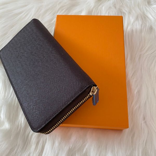 

most fashionable zipper wallet cards and coins famous mens wallets leather purse card holder coin, Red;black