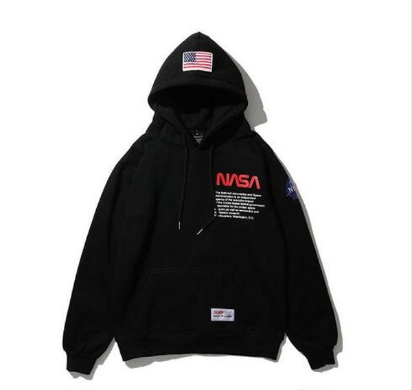 

fashion letters printed mens casual designer hoodies hooded high street pullover male women's hip hop sweatshirts black white