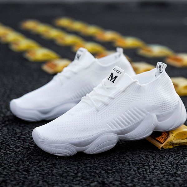 

qzhsmy men shoes black lovers sneakers sport shoes women white ultralight footwear brand