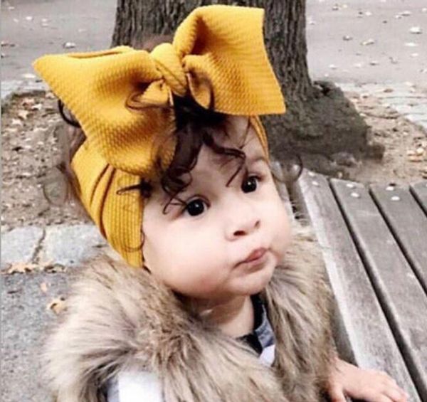 

Multi colors DIY baby girl candy color big bow headband Design Hair bowknot Children Headwear Girls Baby Hair Accessory