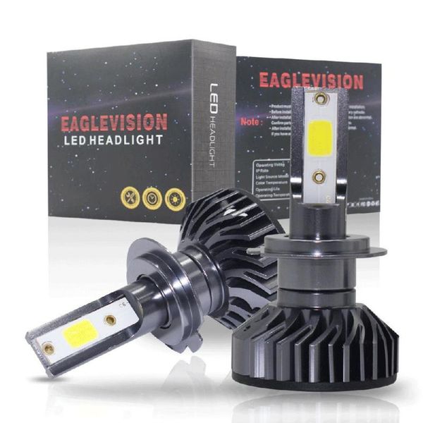 

vodool 2pcs car led headlight bulbs h4 h7 h11 h1 9005 9006 60w 6000lm 6500k 9-32v auto headlamp dob fog light bulb led car light