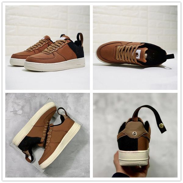 

Cool Carhartt WIP x Forced 1 Low 07 Skateboard Shoes Special Buckle Design Tooling Player Designer Shoes