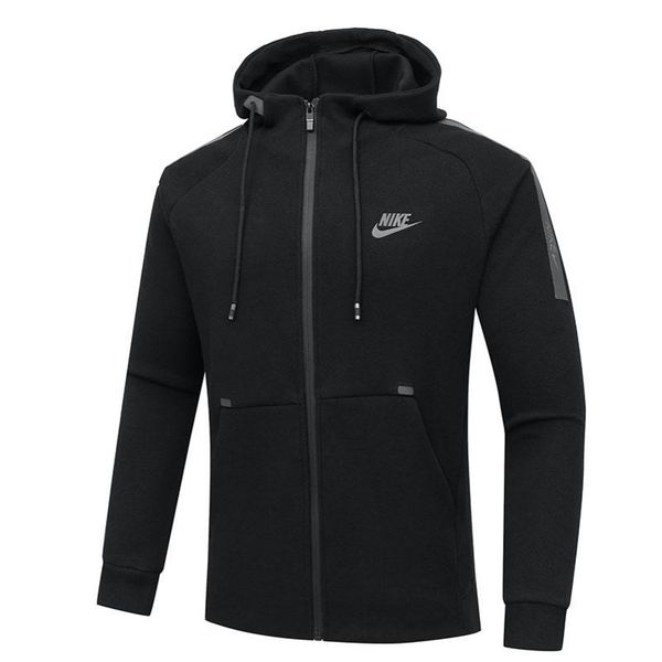 

fashion nk casual jacket sportswear mens casual coat zipper hoodie jacket men outerwear plus size men's clothes sportswear jacket0w2p, Black;brown