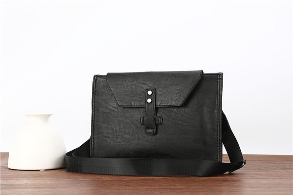 

designer-new korean fashion simple men's business envelope handbag retro files pack casual men bag leather lapcasual bag shoulder
