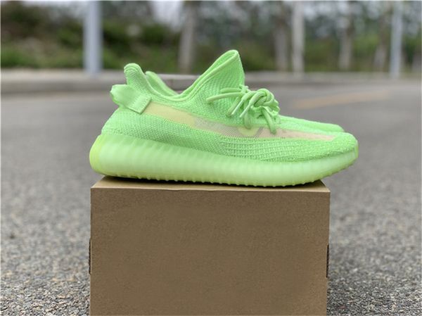 

Originals 350s V2 GID GLOW IN THE DARK 3M PK 678YEEZY Kanye West Men Women Running Shoes Outdoor Sports Sneakers EG5293