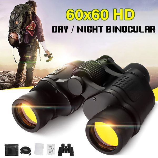 

60x60 zoom day/night vision outdoor hd binoculars hunting telescope with case sec88