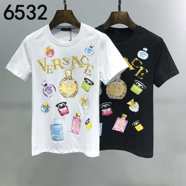 

new arrival 2020 cotton print mens t shirt casual mens t-shirt shirt mens 191202-4113*6425, White