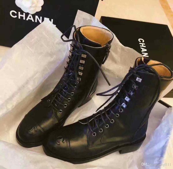 

autumn and winter new lace ankle boots ladies leather platform martin boots retro knight thick with fashion wild ankle boots size 35-40