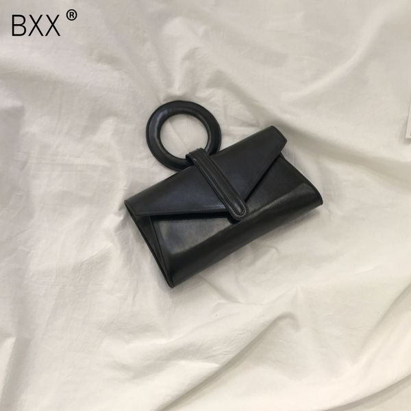 

bxx] кожа pu сплошного цвета кольца ручки сумки на ремне для женщин 2020 весна путешествия сумки lady простой женский элегантный сумка hk74