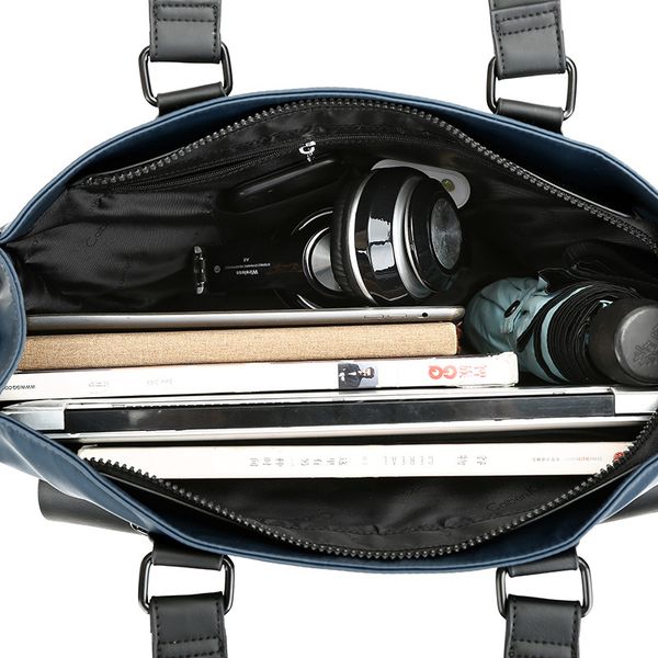 

man bag briefcase portable shoulder messenger korean men leisure business travel computer bag oxford canvas 15.6