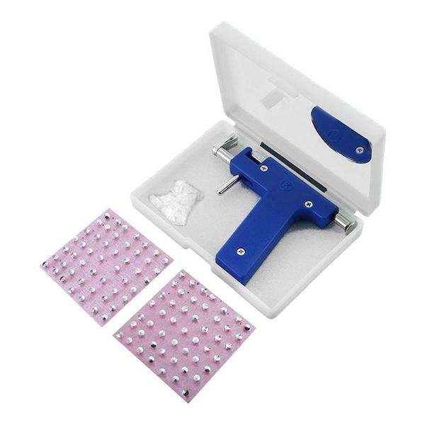 Nuovo kit professionale per macchine utensili per pistola per piercing al naso per il corpo dell'orecchio Set borchie in acciaio che perforano le pistole per l'orecchio Vestito di ferro Spedizione gratuita K916