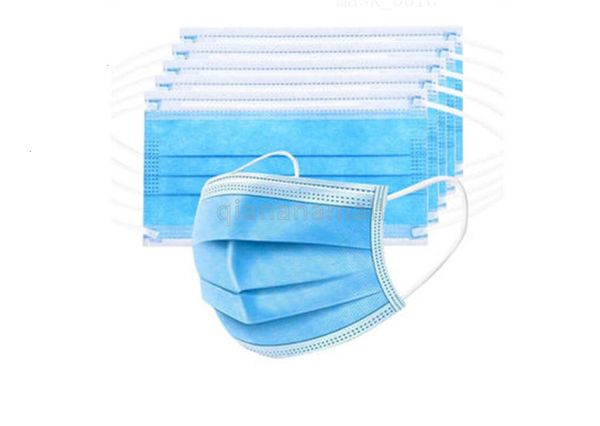 

3 10 layer mask 30 face mouth meltblown cloth non woven disposable dust earloops 50pcs masks fast delivery znt1