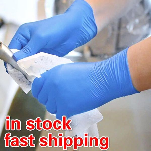 

new 100pcs disposable household latex gloves disposable gloves food gloves left and right universal cleaning y200421