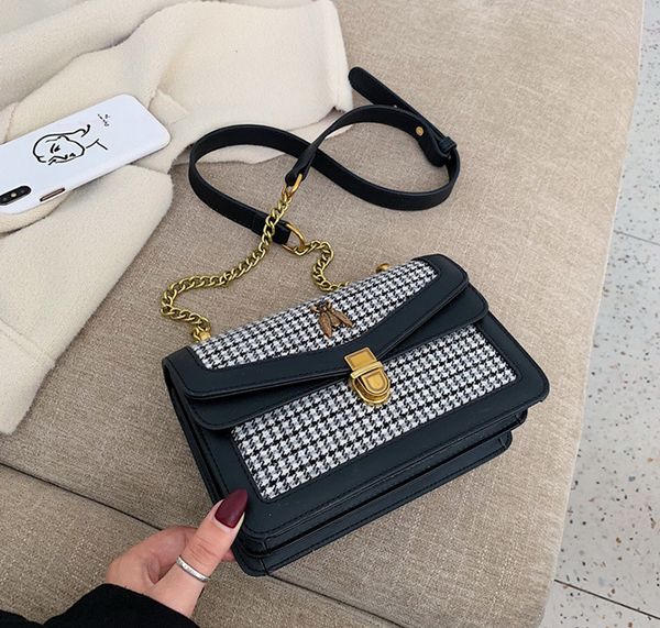 

дизайнер-crossbody сумки модные пчелы флип мешок цепи hasp леди сумки женщин зимние сумки классическая цепь сумка crossbody корова