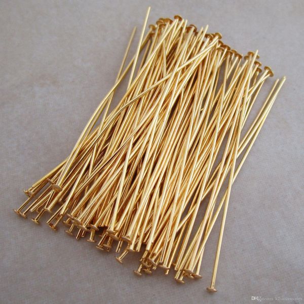 

400pcs/lot gold plated connectors head pins finding needles jewelry makeing, Silver