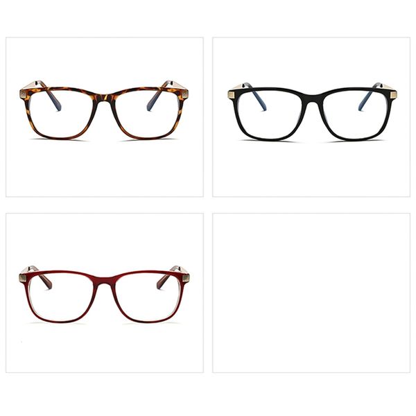 

wholesale-fashion cool glasses women retro vintage reading myopia eyeglasses men square glasses optical clear eyewear gifts, Black