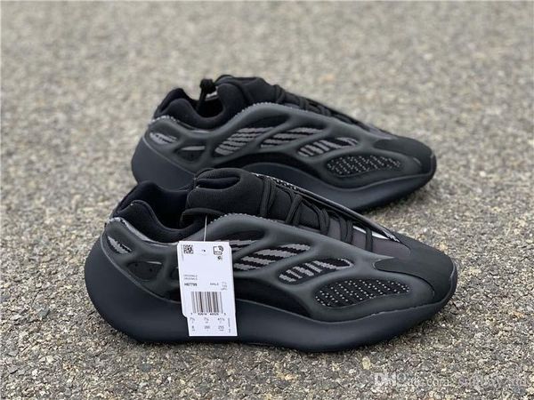 

release authentic kanye west originals 700 v3 alvah black azael running shoes 3m reflective wave runner men women sports sneakers with box