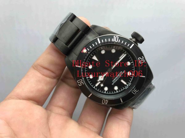 

2020 m79230dk black day watch automatic movment stainless steels black bezel black dial 40mm mens sport watches wristwatches, Slivery;brown