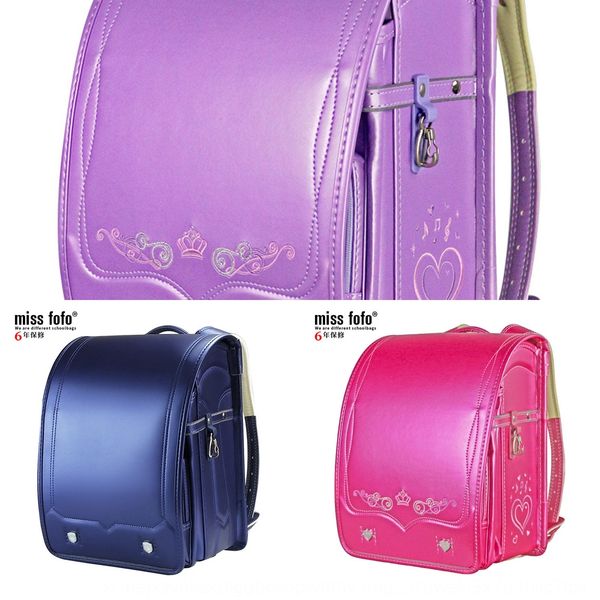 

missfofo japanese bag children's backpack ultra light japanese primary school students' schoolbag shoulder-reducing ridge backpack