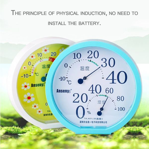 

th401 portable indoor outdoor thermometer hygrometer mini pointer temperature humidity monitor meter weather station tools